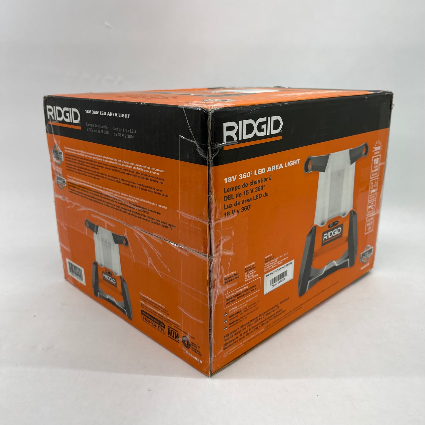 New Ridgid R86903B 18V Cordless 360 LED Area Light