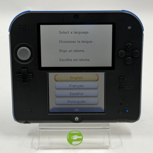 Nintendo 2DS Handheld Game Console FTR-001 Black/Blue