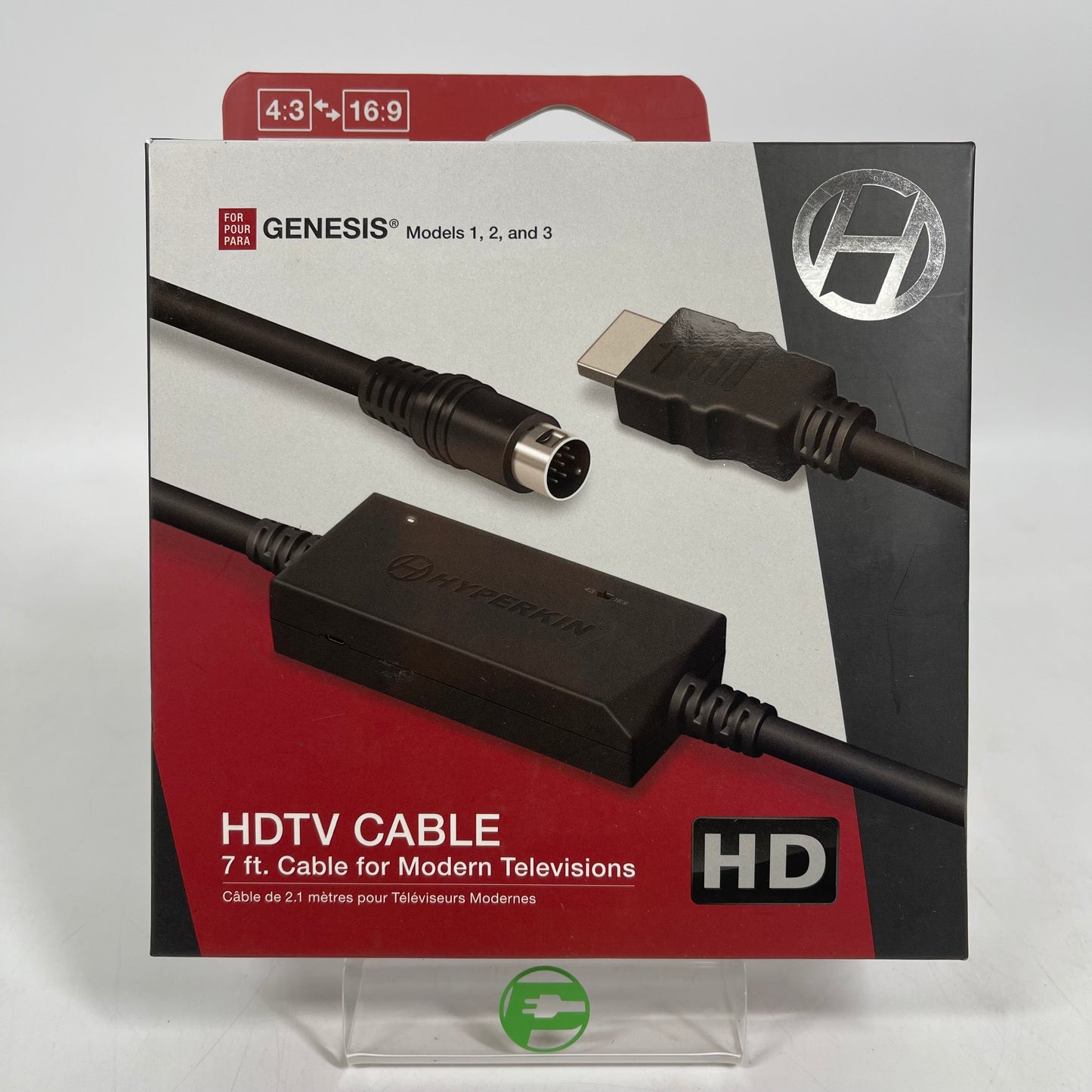 New Hyperkin 7" HDTV Cable For Sega Genesis Model 1 2 3 HDMI Adapter M07382