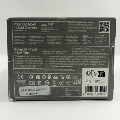 New Polaroid Now Gen 3 Instant Camera 006589