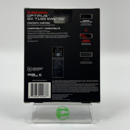 New Sandisk Optimus GX 7100 1TB SSD SDSP71100TAN-000G1