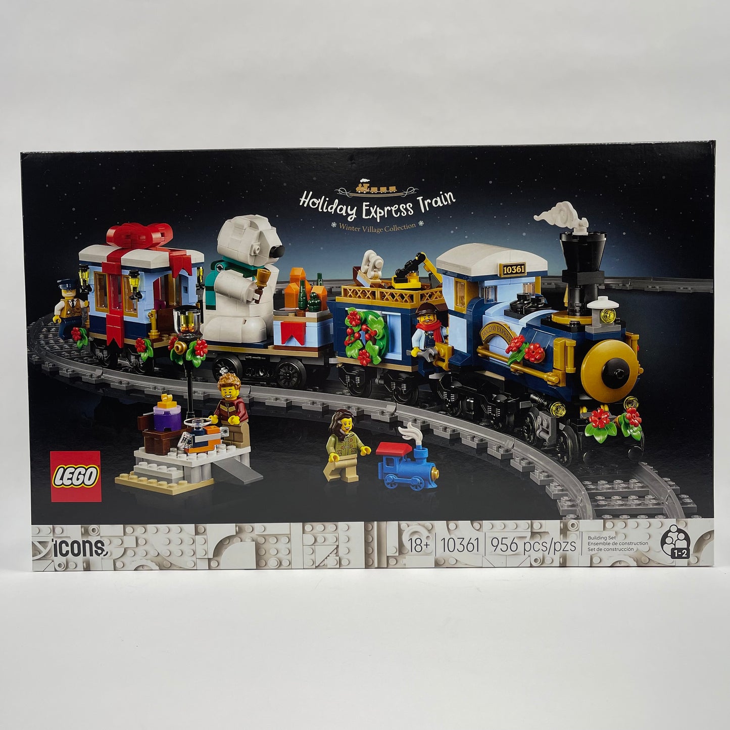 New LEGO Icons Holiday Express Train Building Set 10361