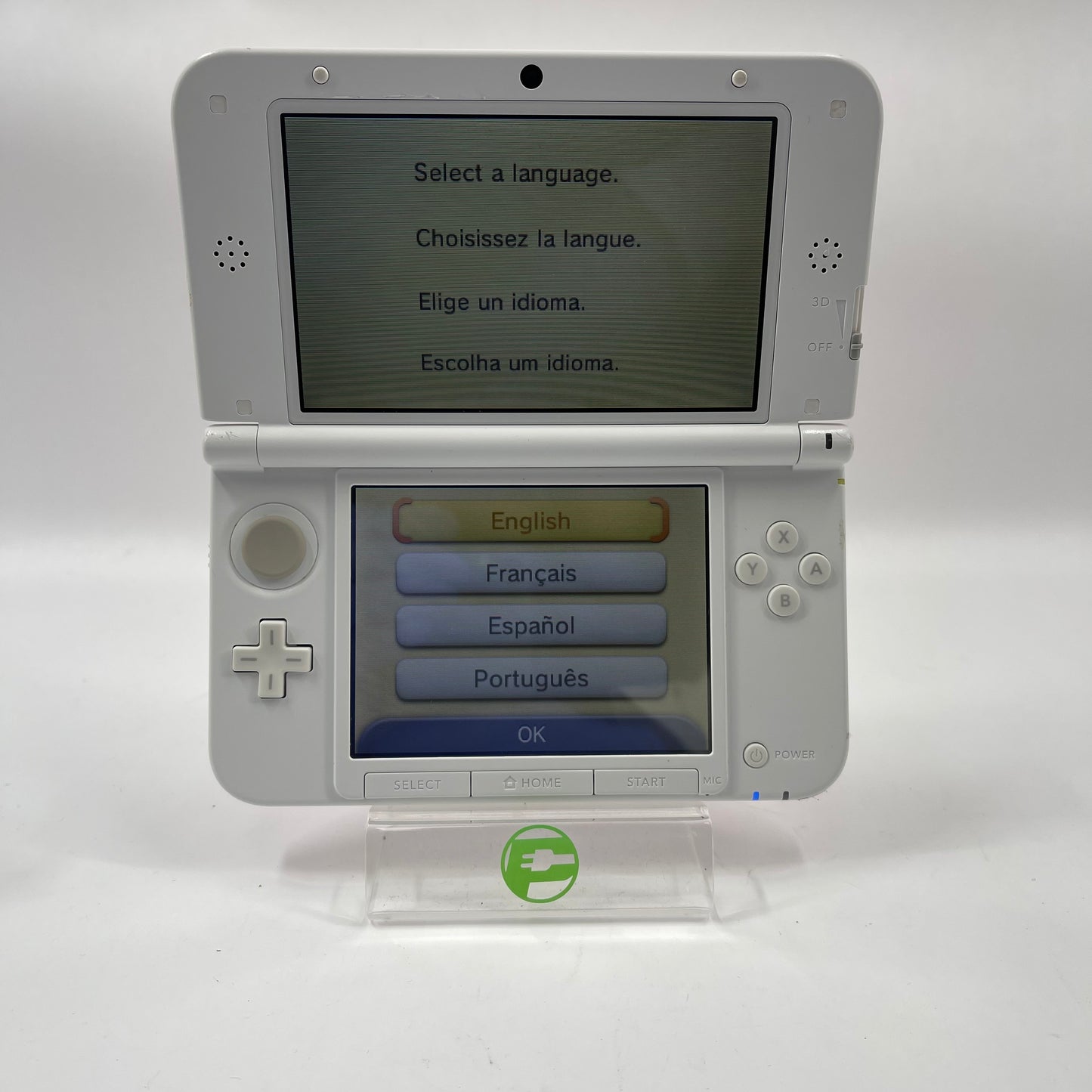 Nintendo 3DS XL Handheld Game Console SPR-001 Pink/White
