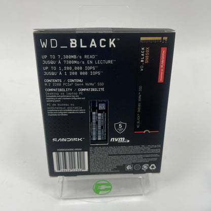 New Western Digital WD_Black SN850X 4TB 2280mm M.2 NVMe Gen 4.0 x 4 SSD