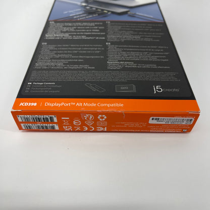 New J5Create USB-C Dual 4K HDMI 10Gbps Mini Dock JCD398
