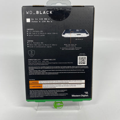 New Western Digital Game Drive WD_Black P10 2TB External HDD WDBA6U0020BBK-WESN