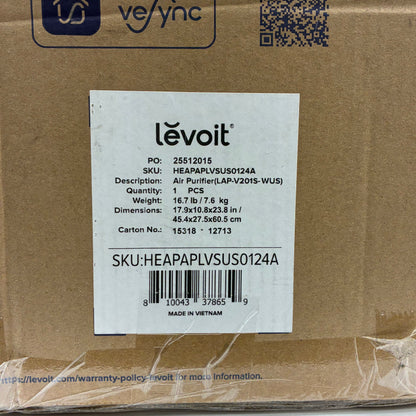 New LEVOIT Vital 200S-P Air Purifier HEAPAPLVSUS0124