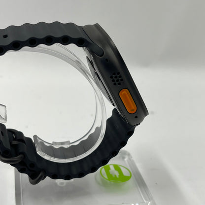 Unlocked Apple Watch Ultra 2 49MM Black Titanium Black Ocean Band  MX4P3LW/A