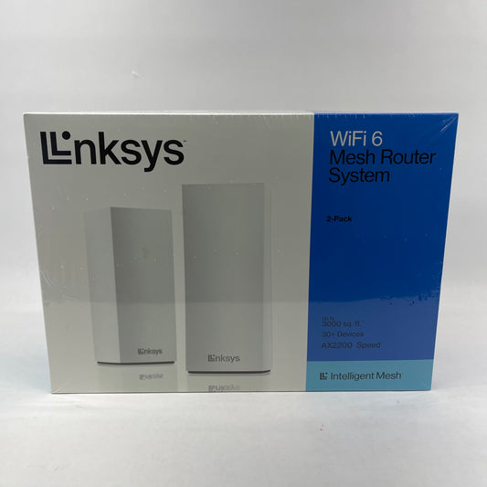 New Linksys Atlas 6 AX2200 Dual Band MX20WH2 Mesh WiFi Router