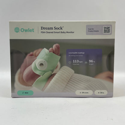 New Owlet Dream Sock Baby Monitor Green BM06NMMCJ