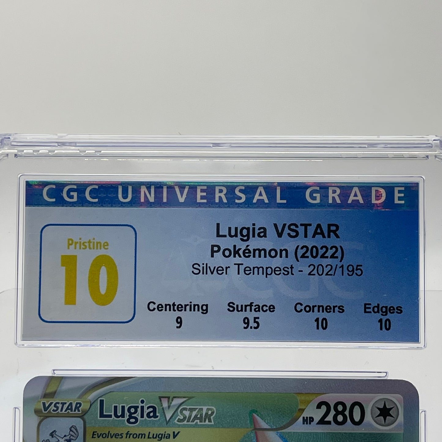 Pokémon TCG Lugia VSTAR #202 Silver Tempest Trading Card 202/196 CGC 10 Pristine