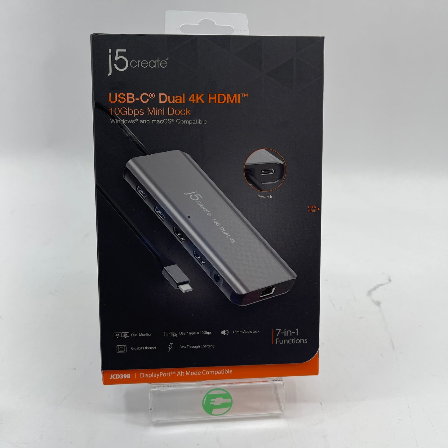 New J5 Create USB-C Dual 4K HDMI Mini Docking Station JCD398