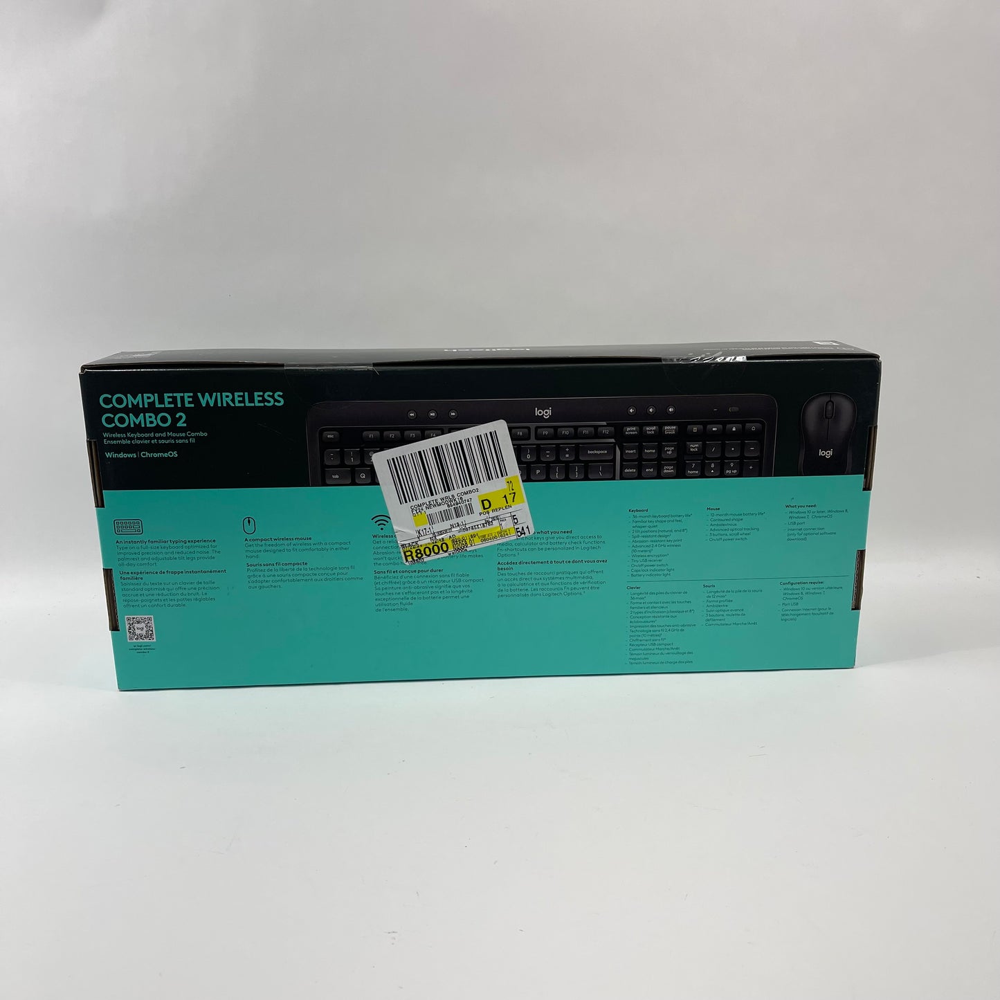 New Logitech Complete Wireless Combo 2 Keyboard & Mouse 920-011894