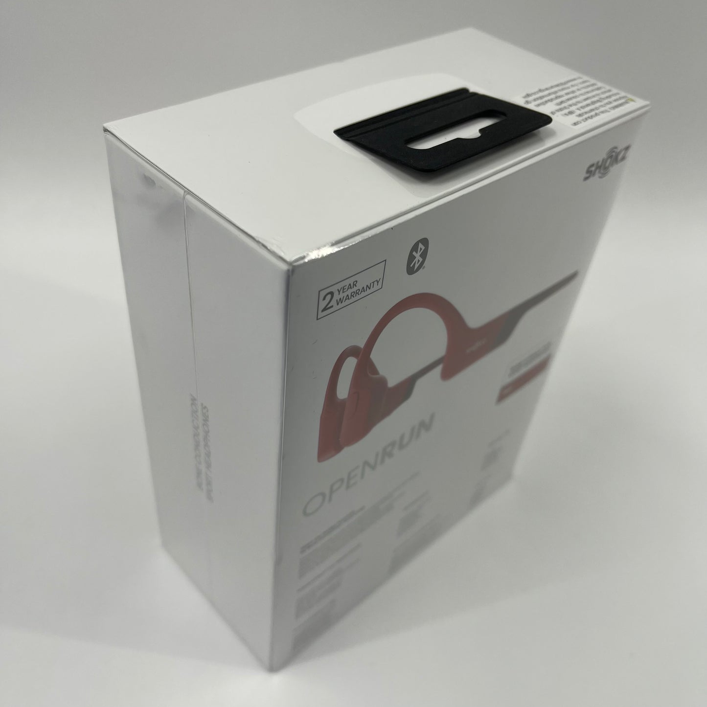 New Shokz OpenRun Bone Conduction Open-Ear Endurance Headphones Red