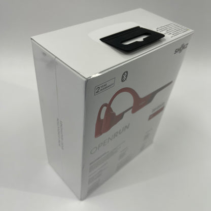 New Shokz OpenRun Bone Conduction Open-Ear Endurance Headphones Red