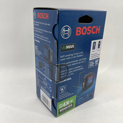 New Bosch GLL50-20GL Self-Leveling Cross-Line Laser Level