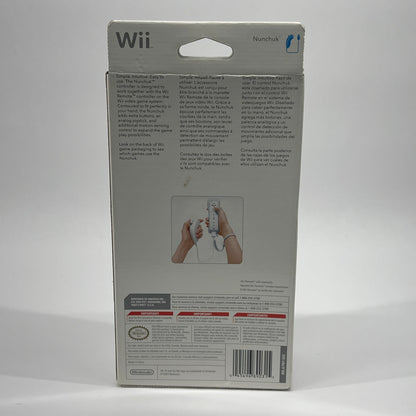 New Nintendo Wii Nunchuk Wired Controller RVL-FW1 White