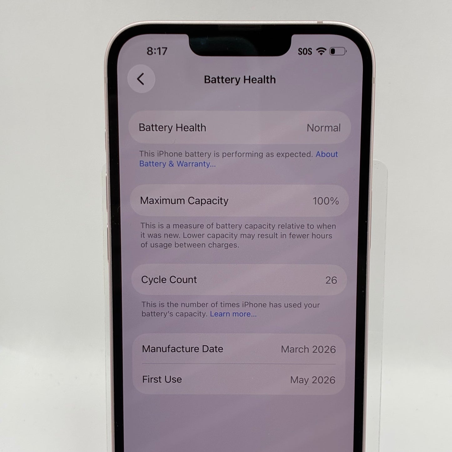 Factory Unlocked Apple iPhone 17e 256GB Pink MHRQ4LL/A