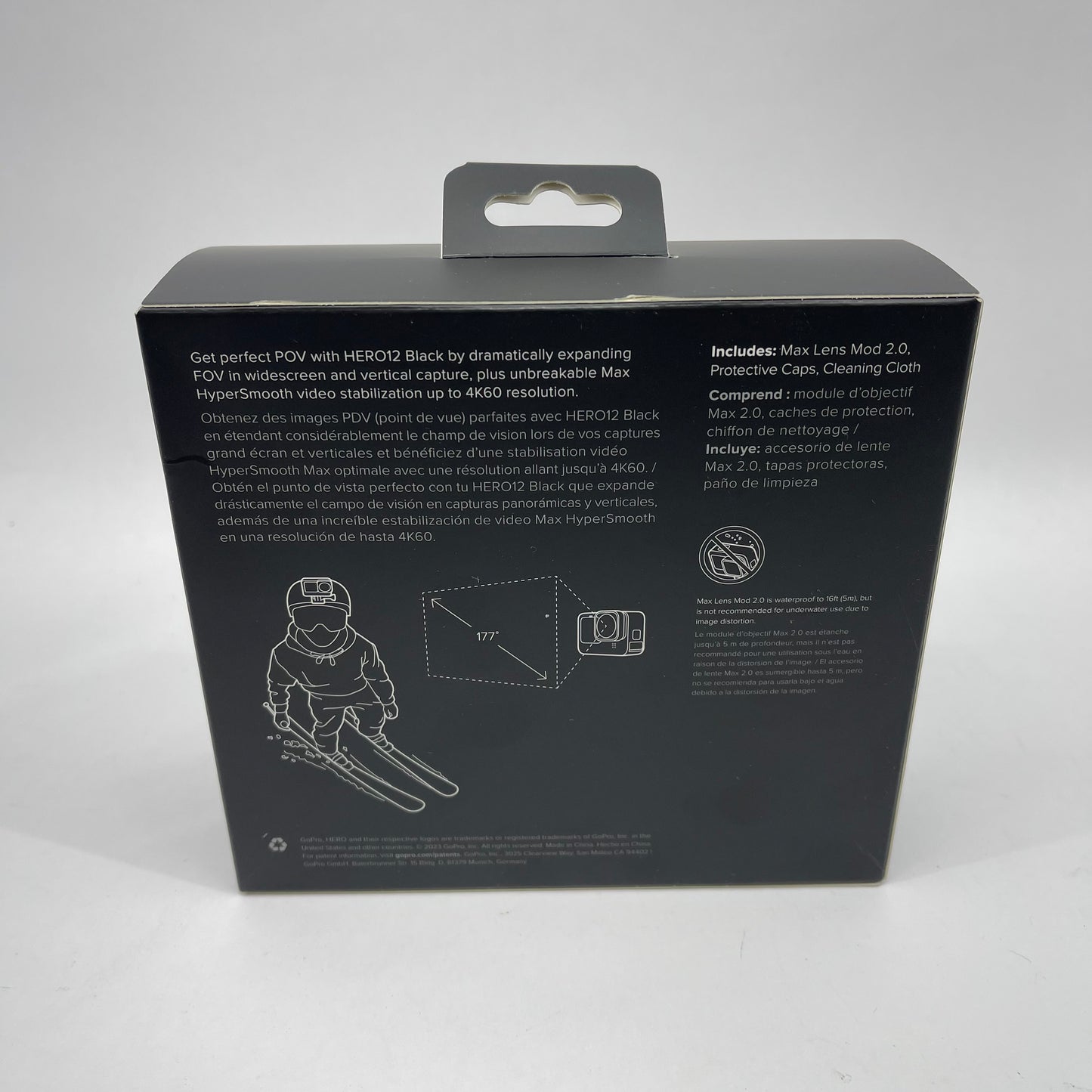 New GoPro Max Lens Mod 2.0 Hero12 Black Camera Accessory ADWAL-002