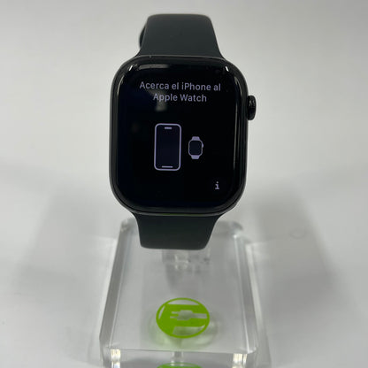 Unlocked Apple Watch Series 10 46MM Black Aluminum Black Sport Band MWY43LW/A