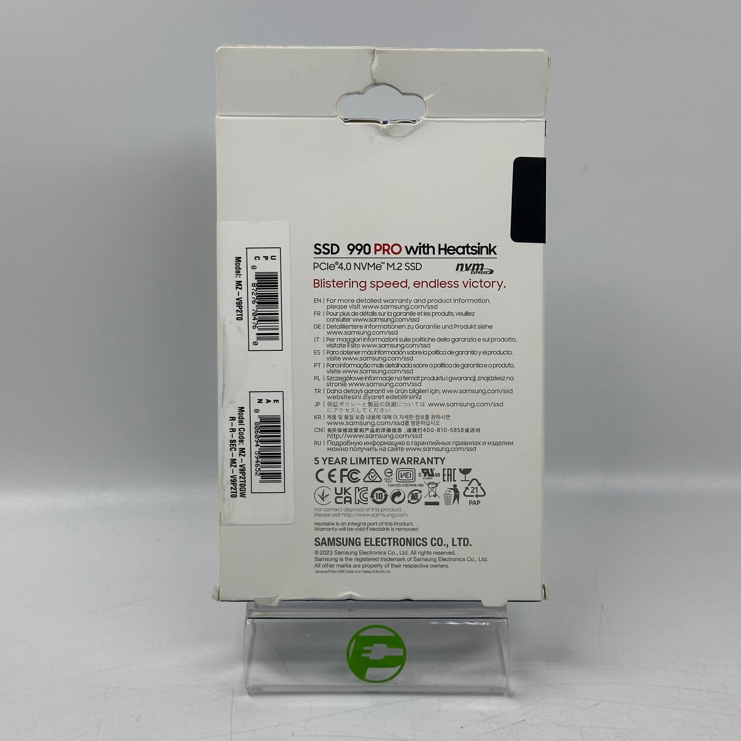 New Samsung 990 Pro 2TB M.2 PCIe 4.0 NVMe SSD MZ-V9P2T0