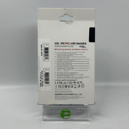 New Samsung 990 Pro 2TB M.2 PCIe 4.0 NVMe SSD MZ-V9P2T0