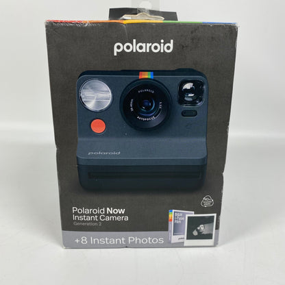New Polaroid Now Instant Camera Generation 2 + 8 Photos Bundle Black PRD006284