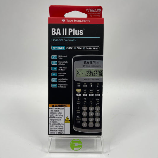 New Texas Instruments BA II Plus Financial Calculator 474700