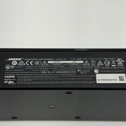 Bose SoundTouch 300 Soundbar Black 421650 Wireless Speaker