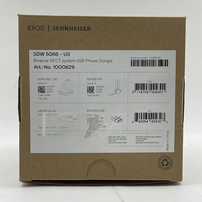 New EPOS Sennheiser Impact Binaural DECT Wireless Headset SDW 5066-US