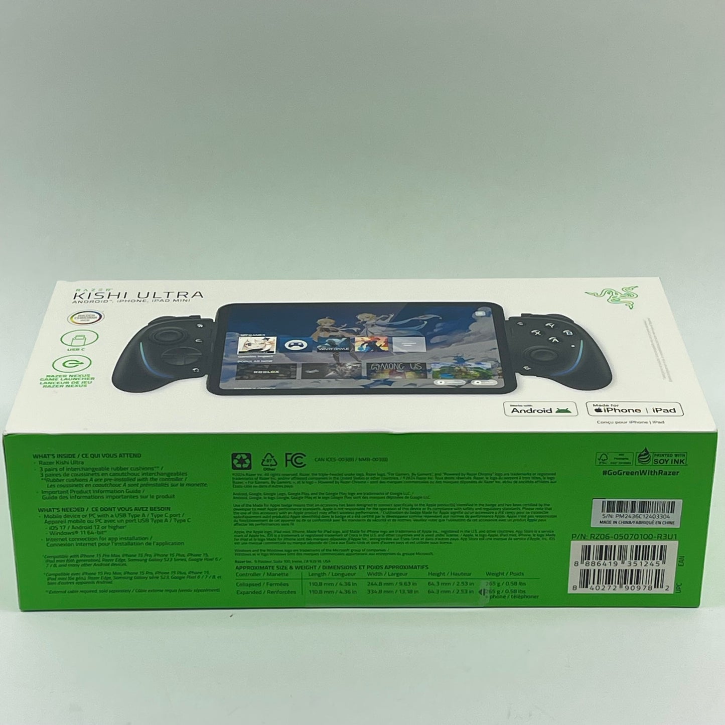 New Razer Kishi Ultra Mobile Gaming Controller For Android & Apple iPhone
