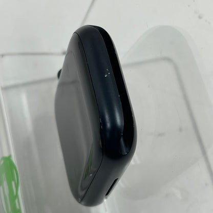 Unlocked Apple Watch Series 9 45MM Midnight Aluminum Blue Milanese Loop Face Only A2984
