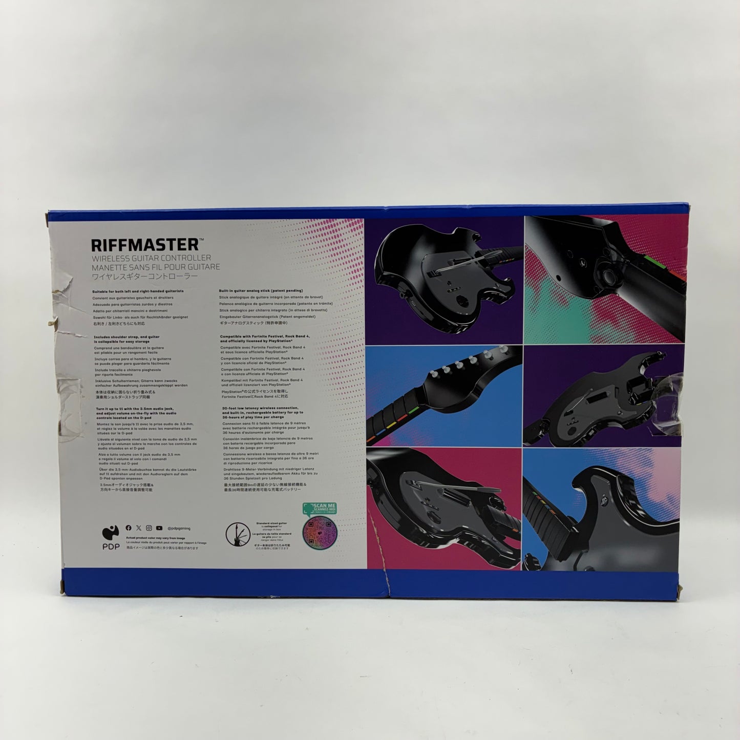 New PDP Riffmaster Black 052-024-BK Wireless Gaming Controller PS4 PS5