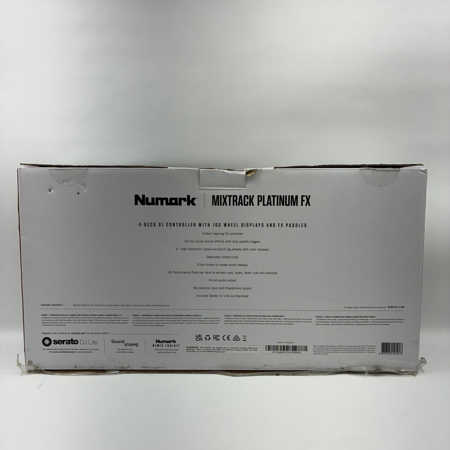 Numark Mixtrack Platinum FX 4-Deck Layering  DJ Controller
