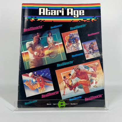 Atari Age Real Sports Magazine Volume 1 Number 6 March April 1983