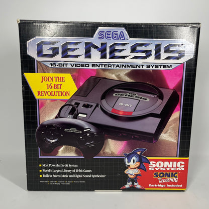 Sega Genesis 16-Bit Video Game Console Black 1601 Original Model