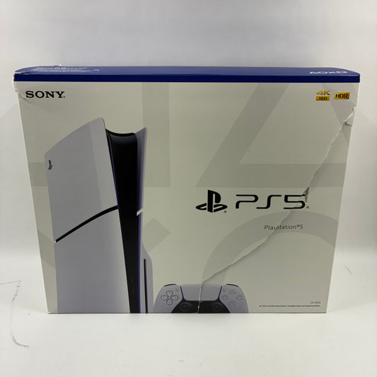 New Sony PlayStation 5 Slim Disc Edition PS5 1TB White Console Gaming System