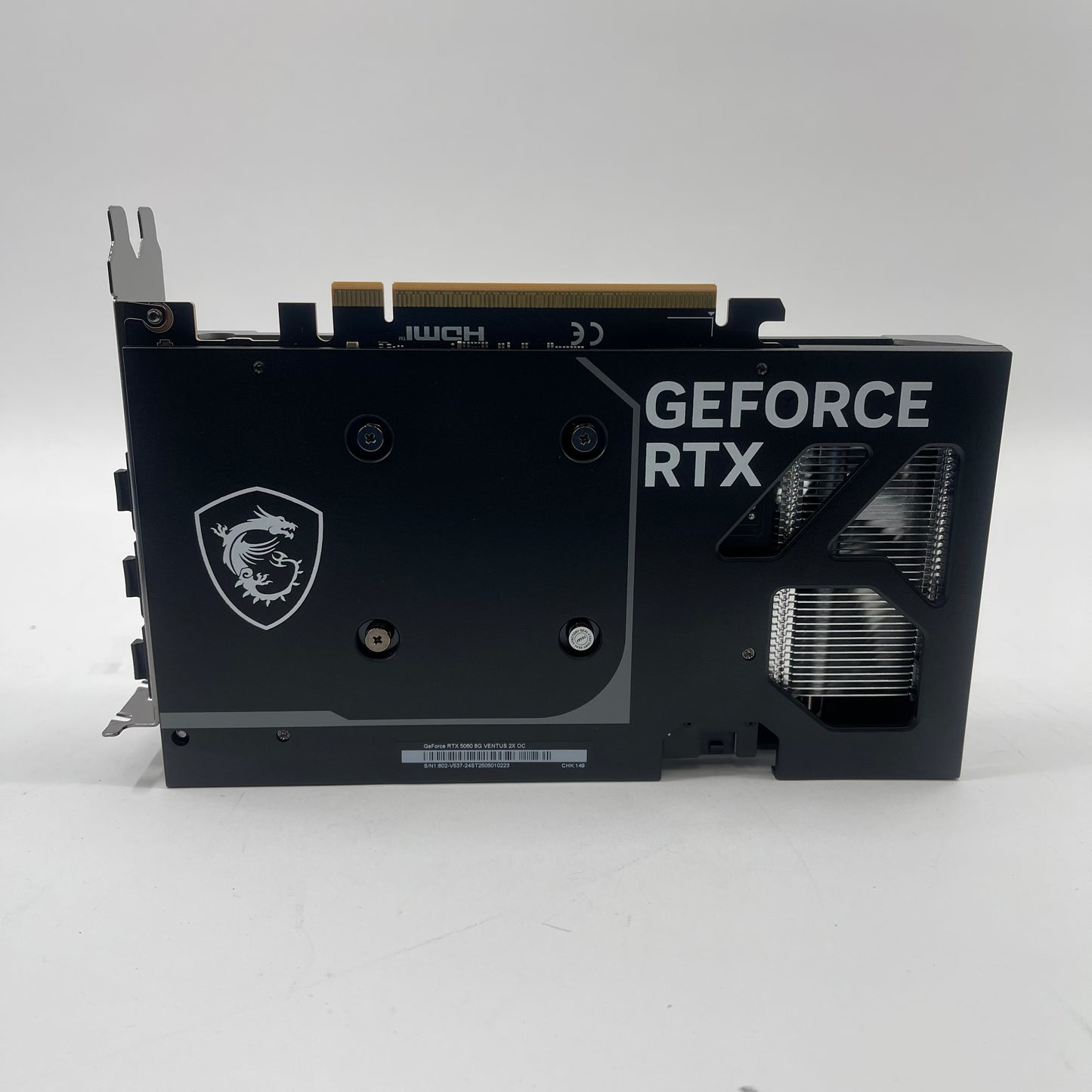 MSI GeForce RTX 5060 VENTUS 2X OC 8GB GDDR7 Graphics Card