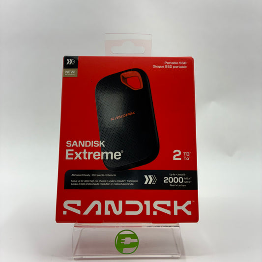 New SanDisk Extreme Portable SSD 2TB USB-C 2000 MB/s