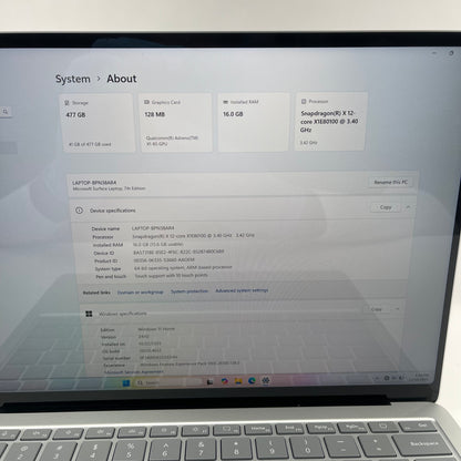Microsoft Surface Laptop 7 2036 13.8" Snapdragon X Elite 16GB RAM 512GB SSD