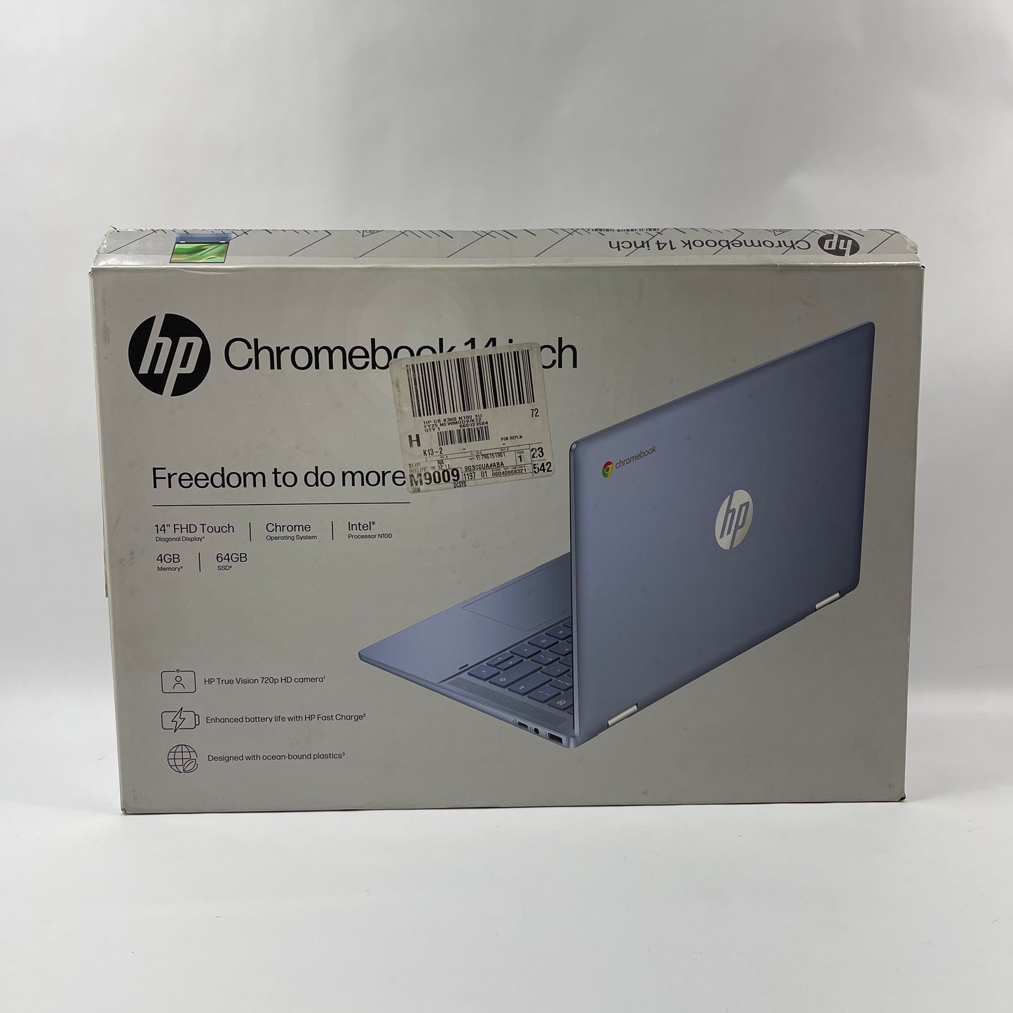HP Chromebook x360 14B-CD0130WM 14" N100 3.4GHz 4GB RAM 64GB SSD