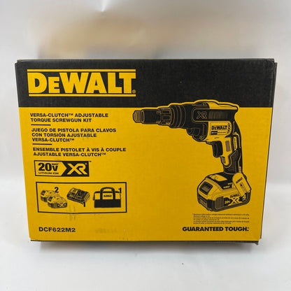 New DeWalt DCF622M2 20V Adjustable Torque Screwgun Kit
