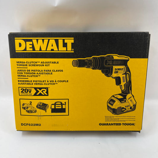 New DeWalt DCF622M2 20V Adjustable Torque Screwgun Kit