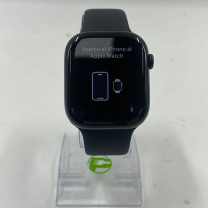 New Unlocked Apple Watch Series 10 46MM Jet Black Aluminum Sport Band A3003