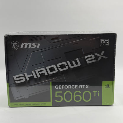 New MSI GeForce RTX 5060 Ti SHADOW 2X OC 8GB GDDR7 Graphics Card 602-V536-023