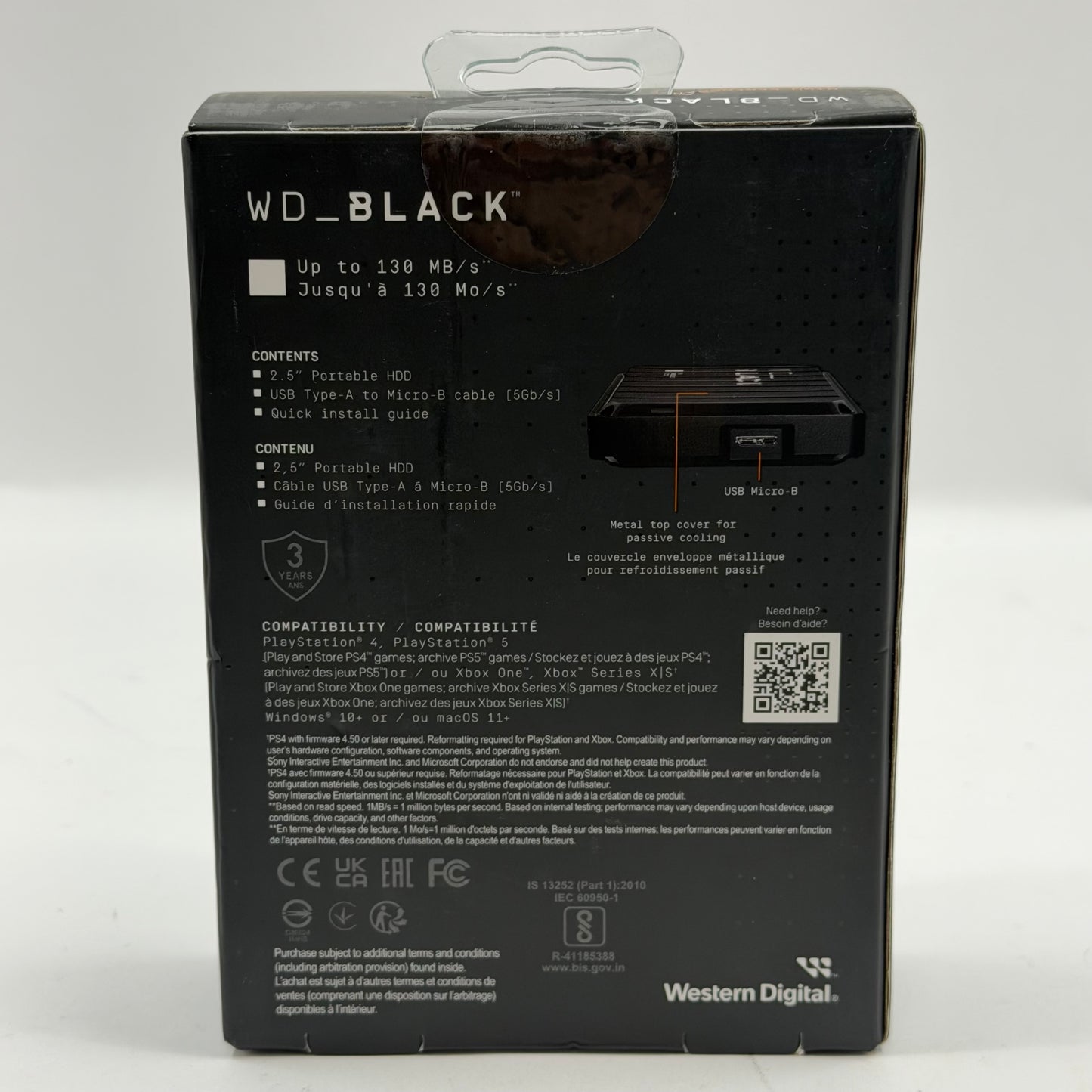 New Western Digital 2.5" WD_Black P10 5TB HDD WDBA3A0050BBK-0B
