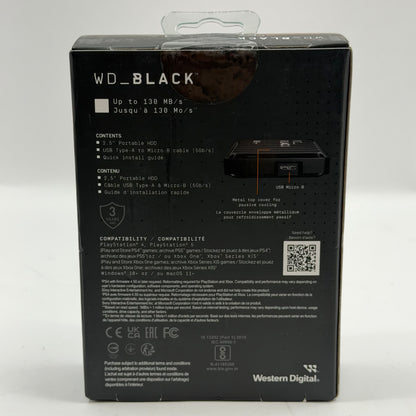 New Western Digital 2.5" WD_Black P10 5TB HDD WDBA3A0050BBK-0B