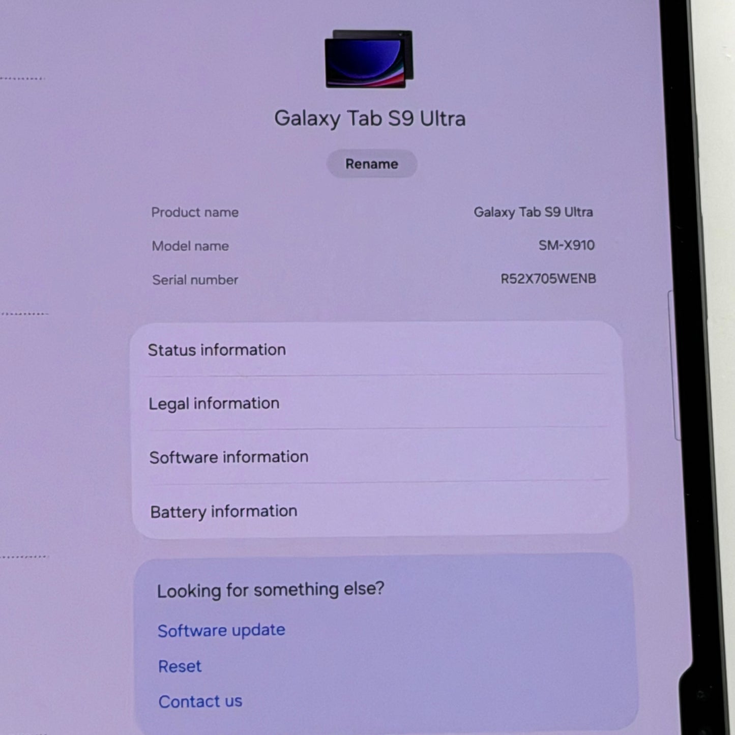 WiFi Only Samsung Galaxy Tab S9 Ultra 14.6" 256GB Graphite SM-X910