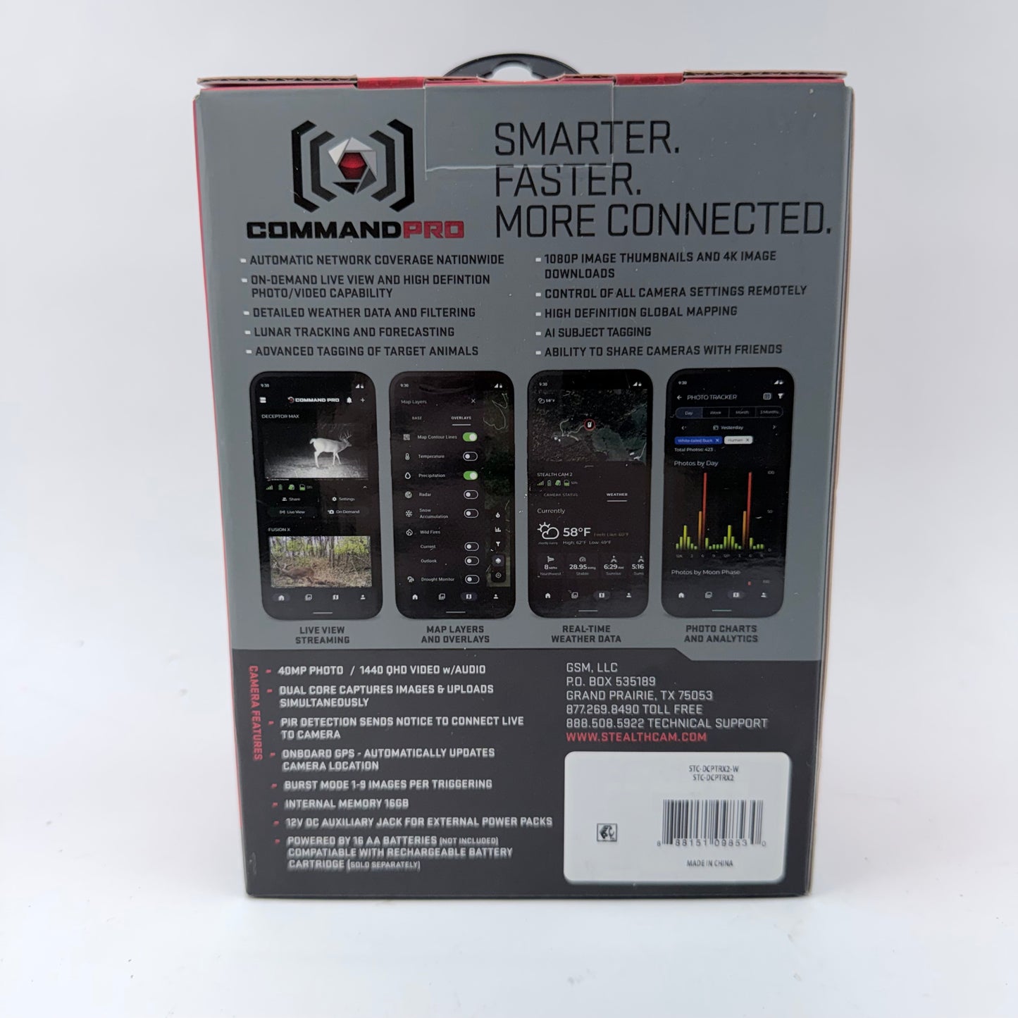 New Stealth Cam Deceptor Max 2.0 Cellular Trail Camera STC-DCPTRX2