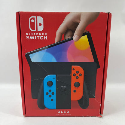 Nintendo Switch OLED Video Game Console HEG-001 Neon Red/Neon Blue